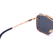 Load image into Gallery viewer, Bella - Rose Gold Oversized Squared Aviators