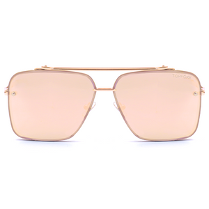 Bella - Rose Gold Oversized Squared Aviators