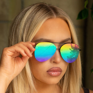 Smaller Megan 2 - Pride Aviator Sunglasses