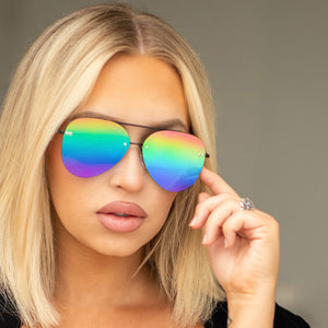 Smaller Megan 2 - Pride Aviator Sunglasses