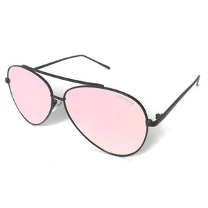 Megan - Rosegold Metal Aviator Sunglasses