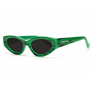 Kat x Money Moves - Green Cateye Sunglasses