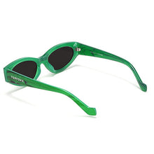 Load image into Gallery viewer, Kat x Money Moves - Green Cateye Sunglasses