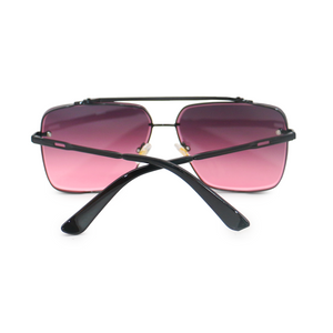 Bella - Ruby Oversized Squared Aviators