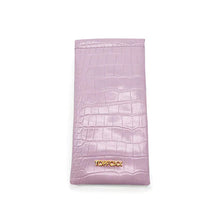 Load image into Gallery viewer, Lilac Faux Croco Soft Pouch