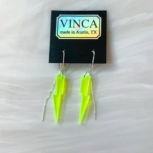 Bright Green Baby Bolts Ear-threaders